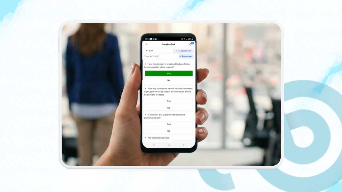 Complete a calendar task on mobile