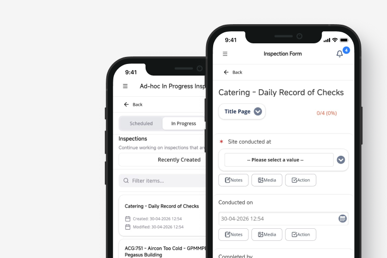 Mobile inspection software