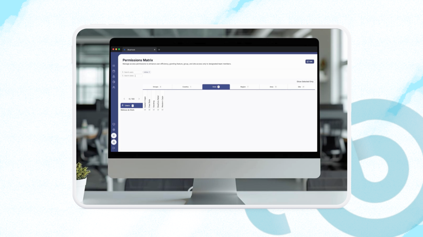 Search the Permissions Matrix