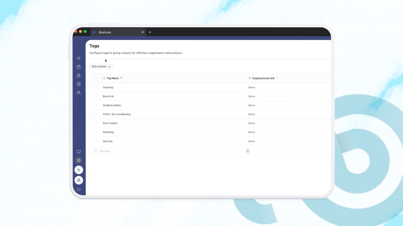 Create and manage action tags