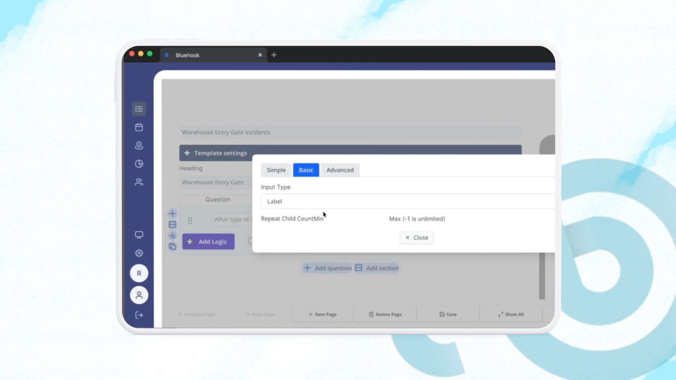 Configure basic question options