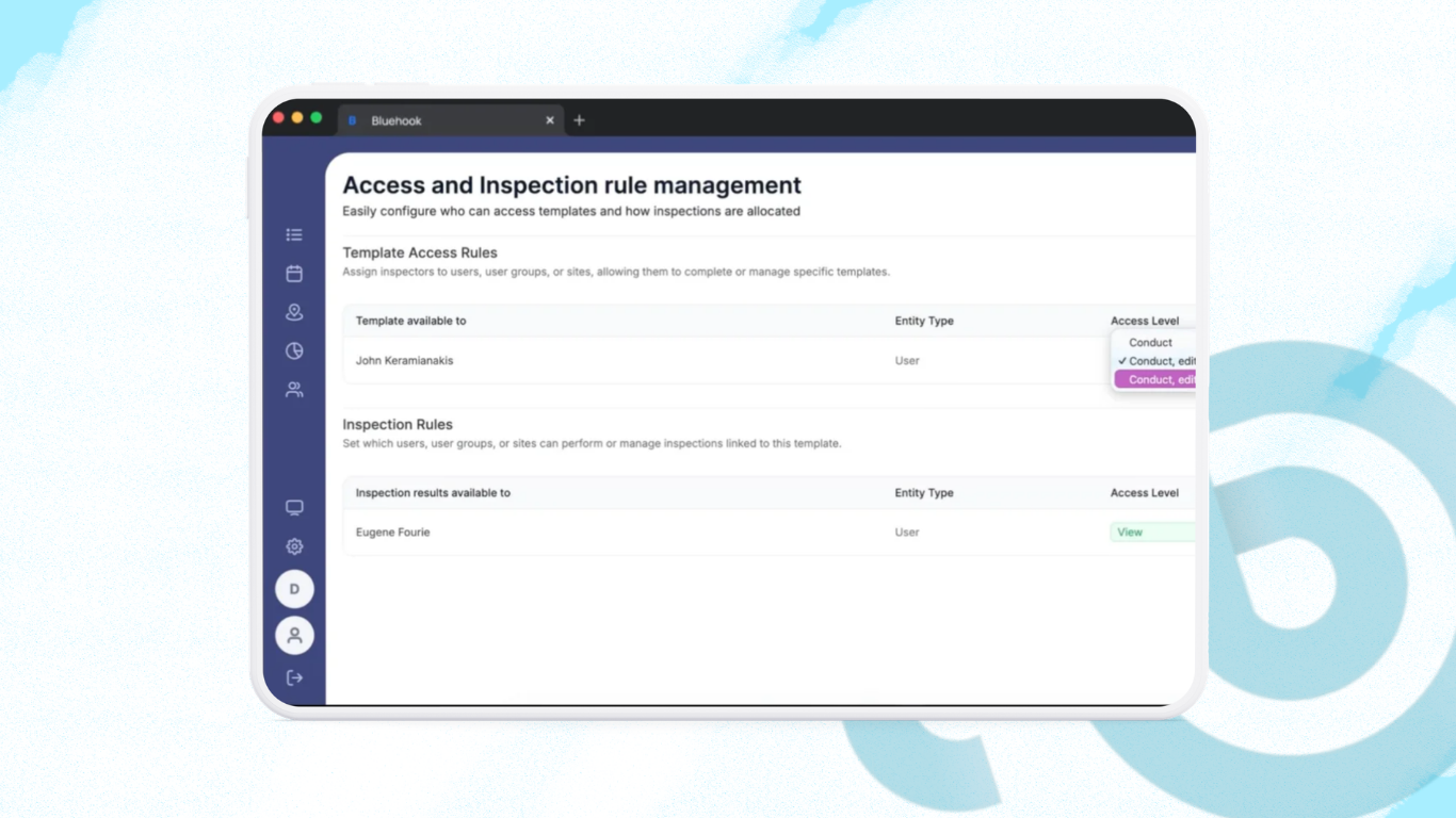 Manage template access
