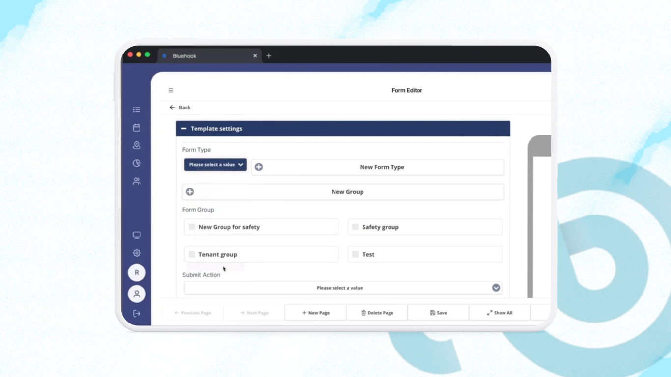 Configure template settings