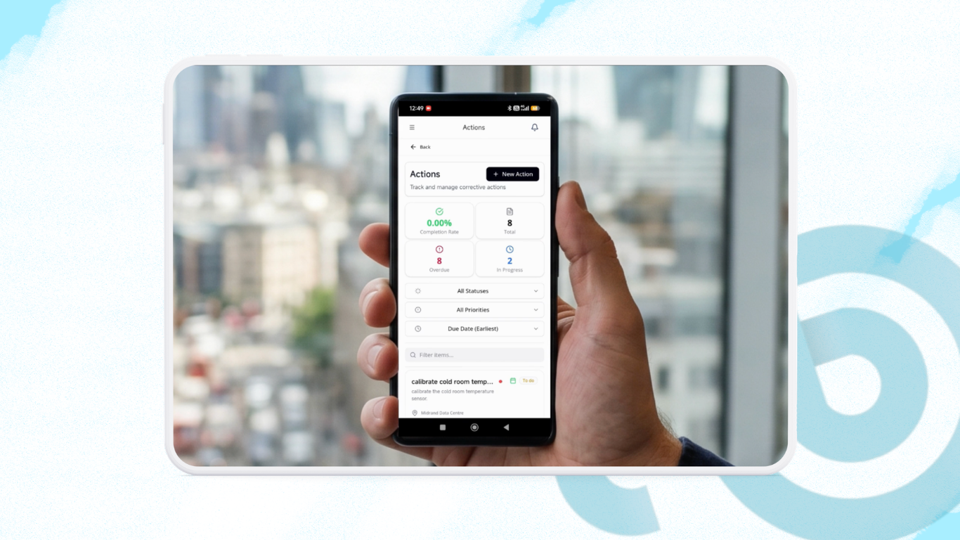 Navigate actions on mobile